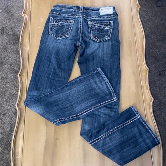 Silver Aiko Bootcut Jeans size W26/L33 - Picture 2 of 7